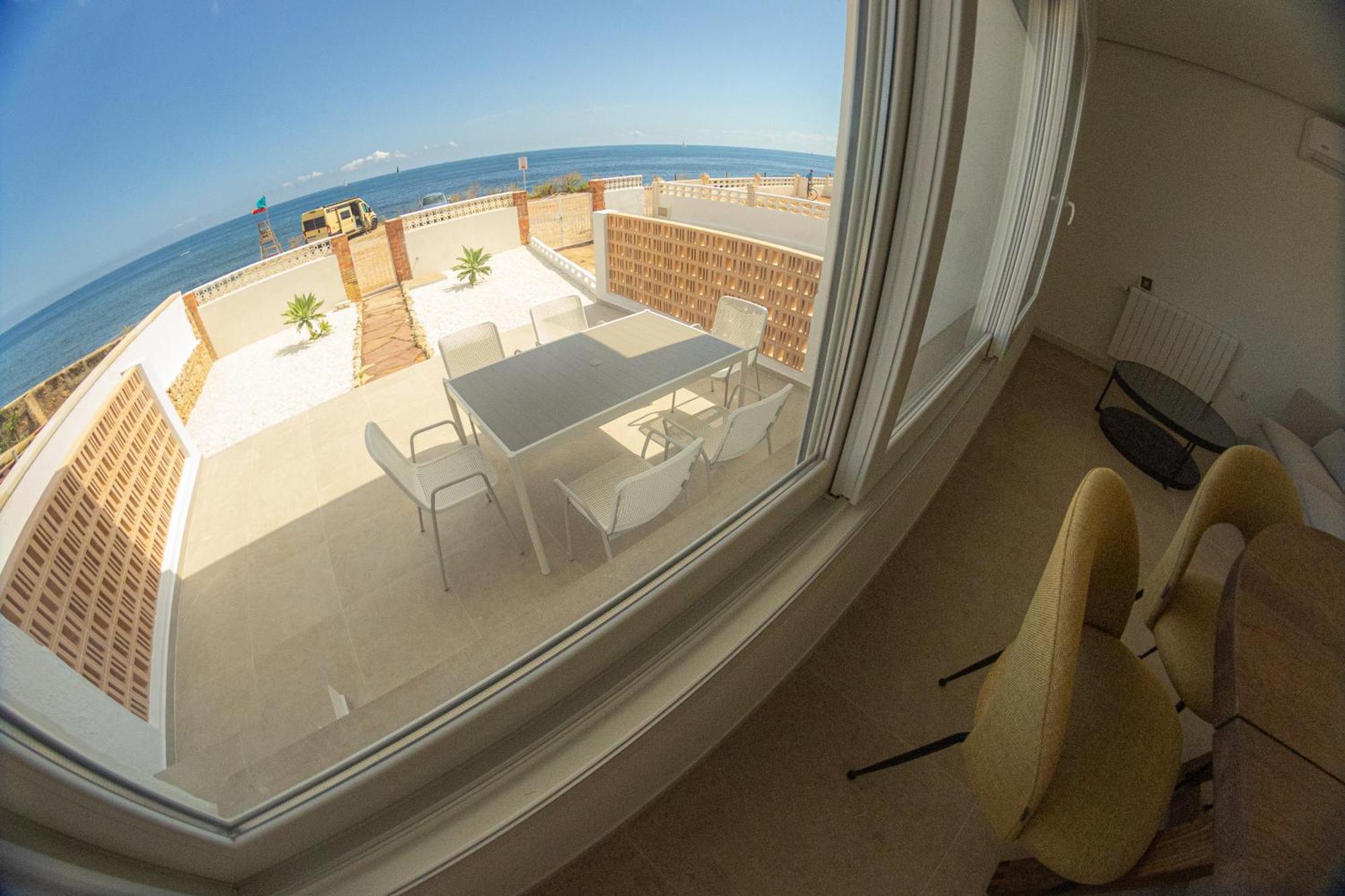 Vistas Y Terraza Panoramica Frente Al Mar En Denia, Las Rotas Bagian luar foto